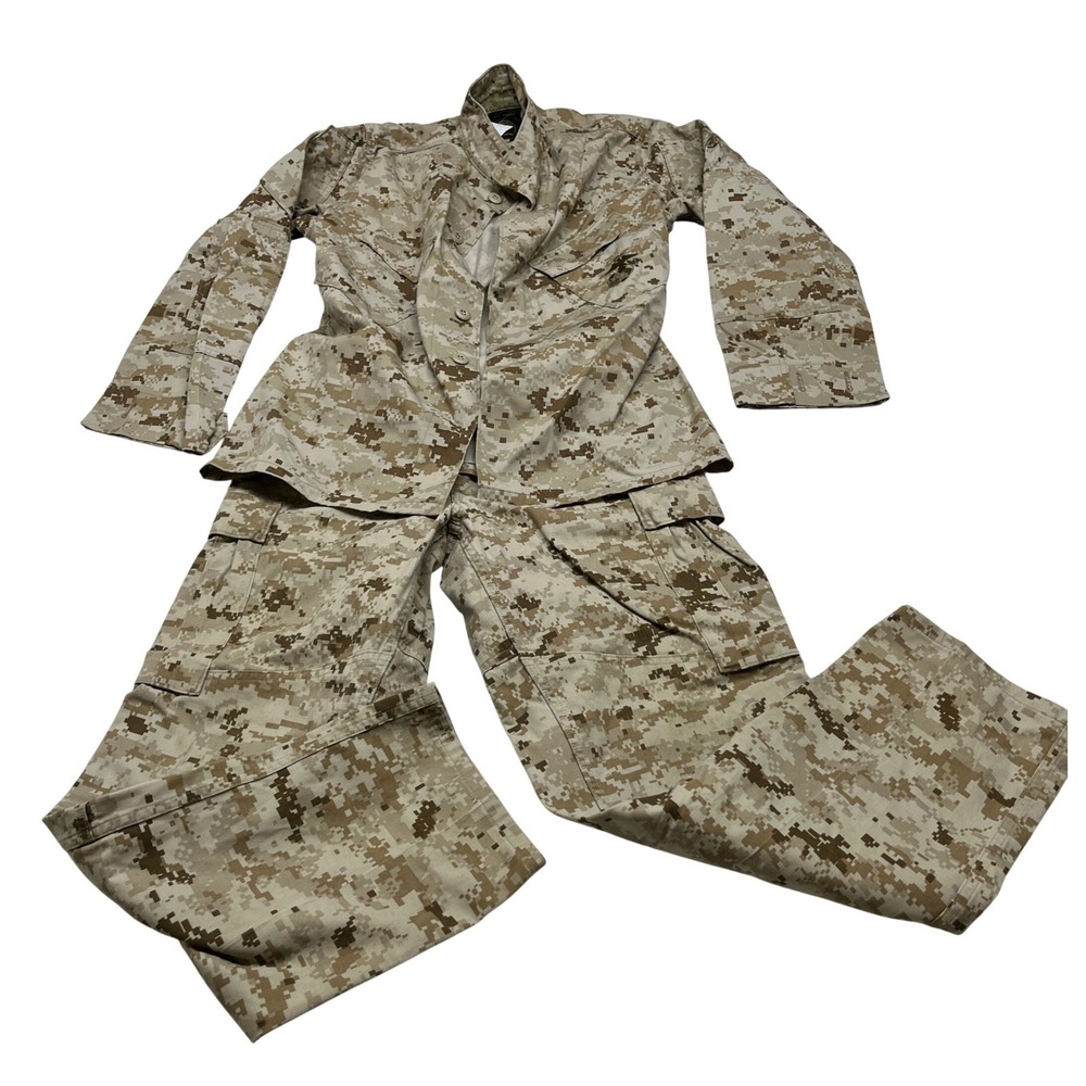 USMC Desert MARPAT MCCUU Uniform Set S Short Bark Industries Blouse Pants Tan